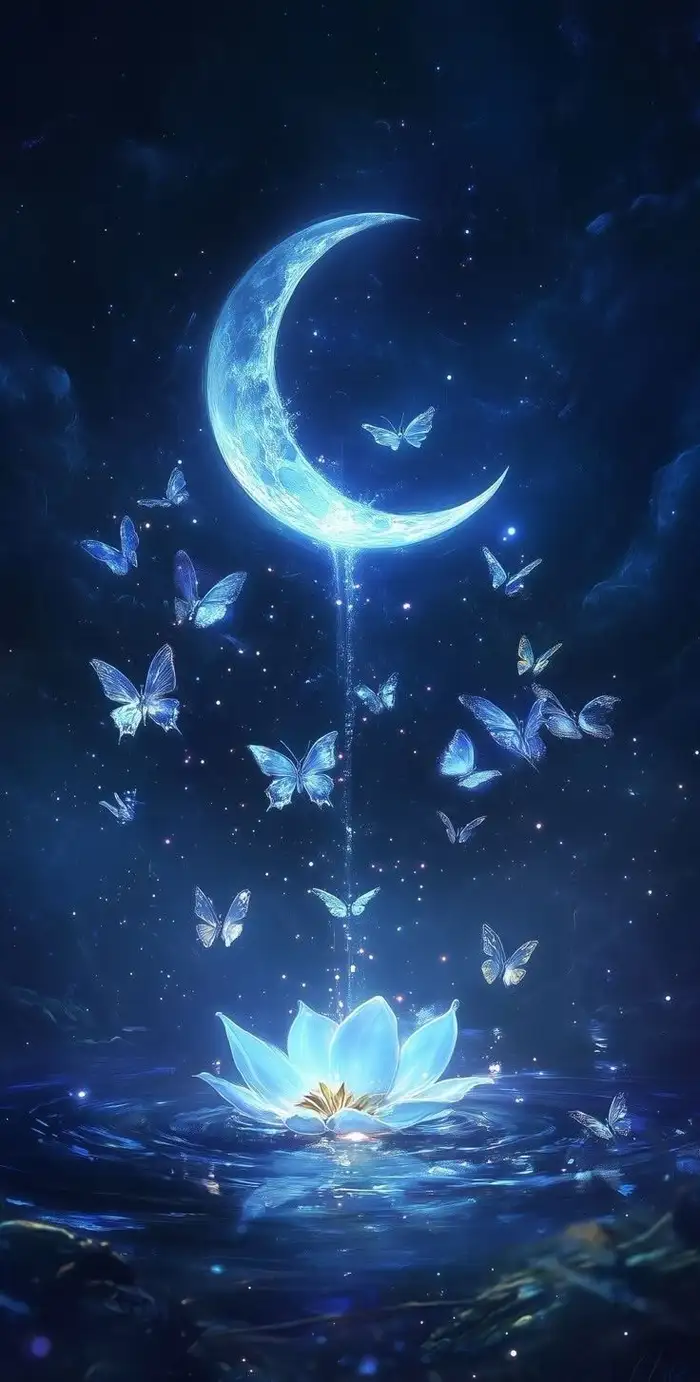 ảnh anime màu xanh dương 3d cực kì đẹp