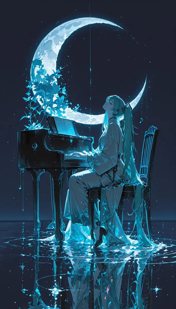 ảnh anime màu xanh dương dẹp nhất