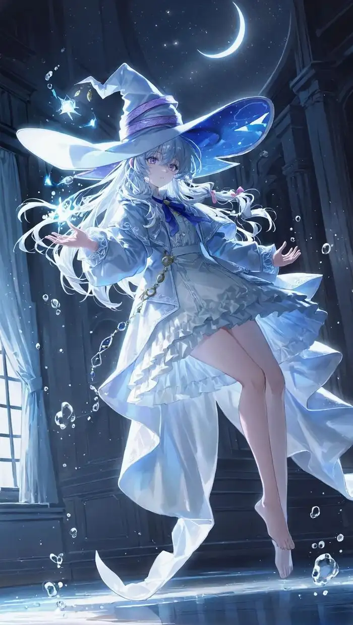 ảnh anime màu xanh dương hd chất