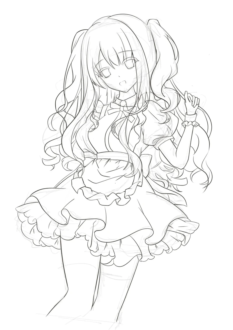 ảnh anime tô màu