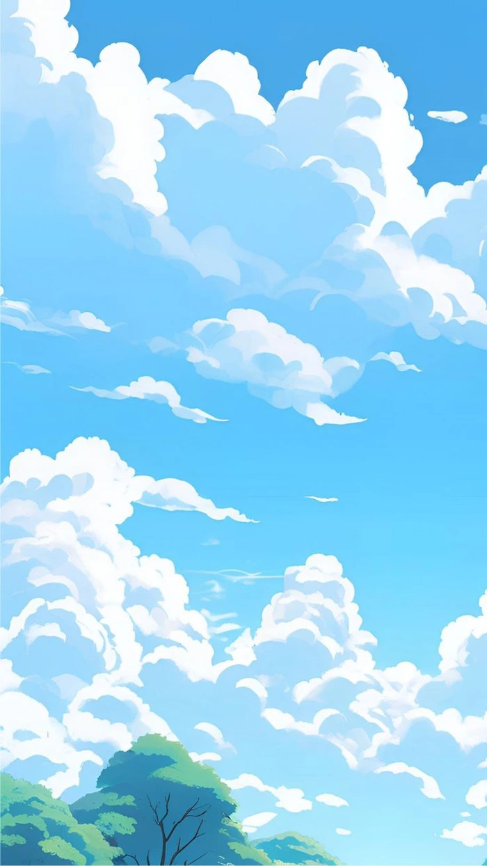 ảnh bầu trời đẹp anime