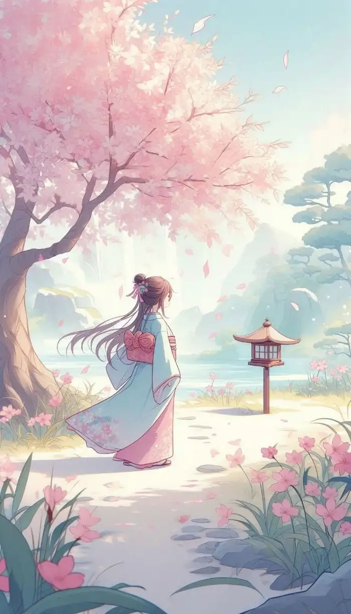 ảnh hoa anh đào anime