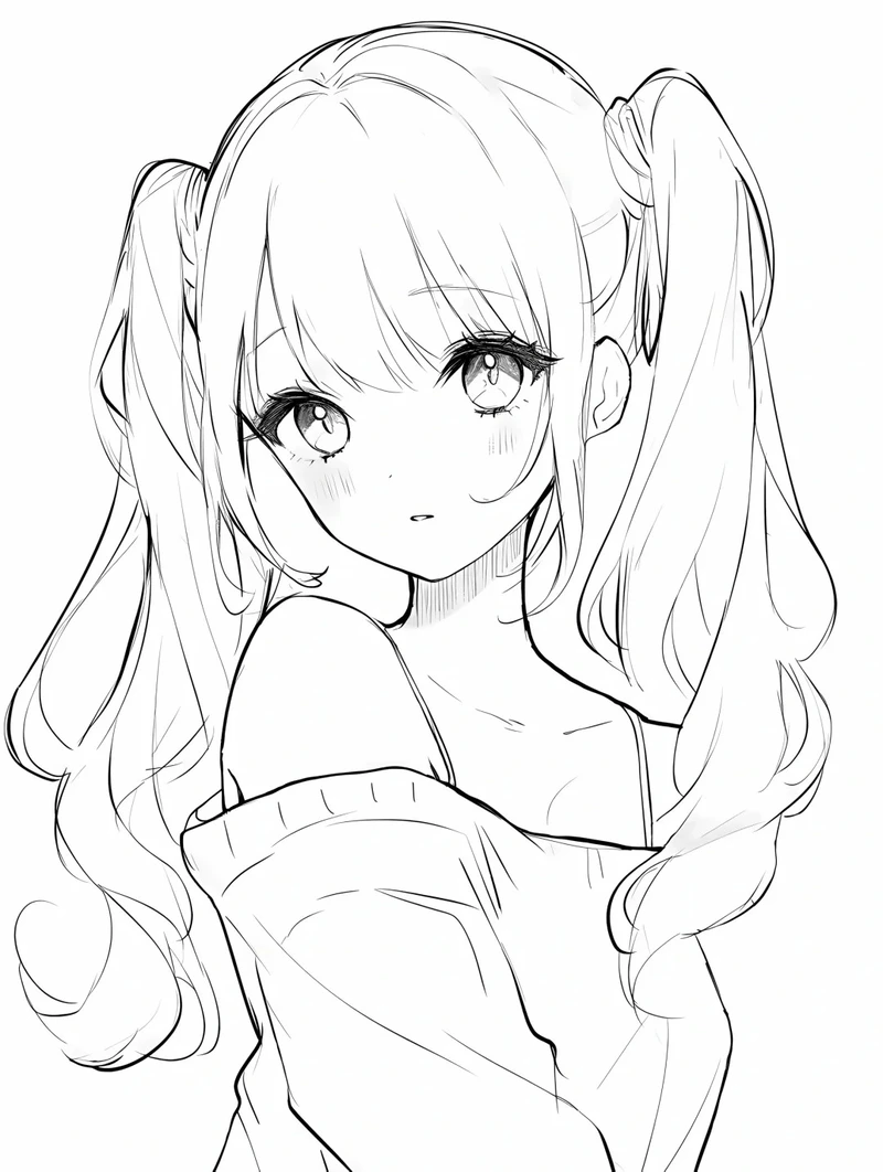 ảnh tô màu anime cổ trang