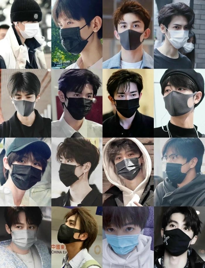 ảnh trai đẹp đeo khẩu trang lạnh