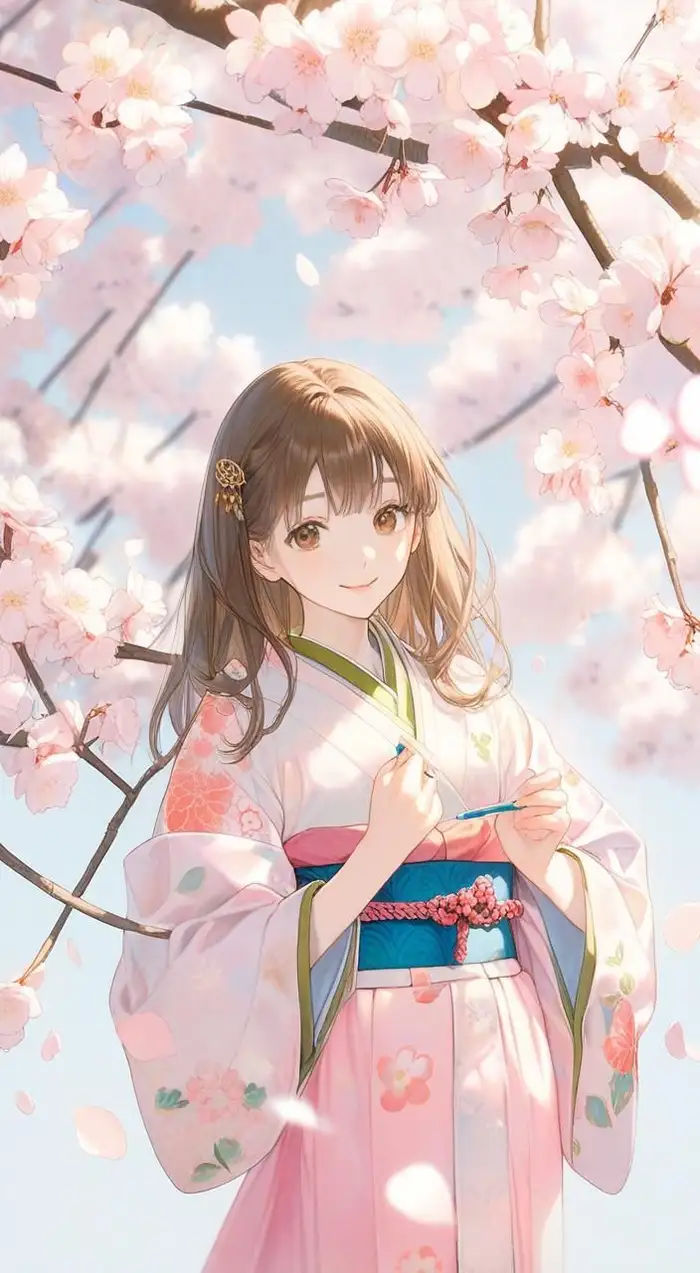 hình ảnh hoa anh đào anime cực cute