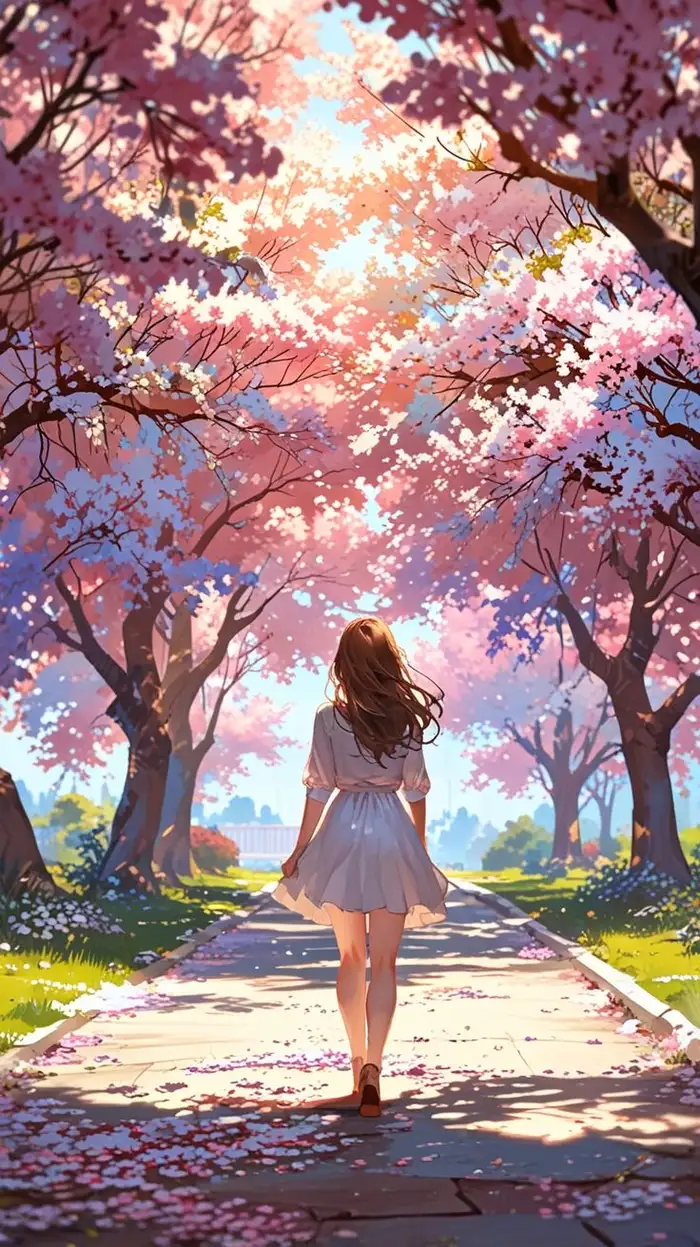 hình ảnh hoa anh đào anime cực đẹp