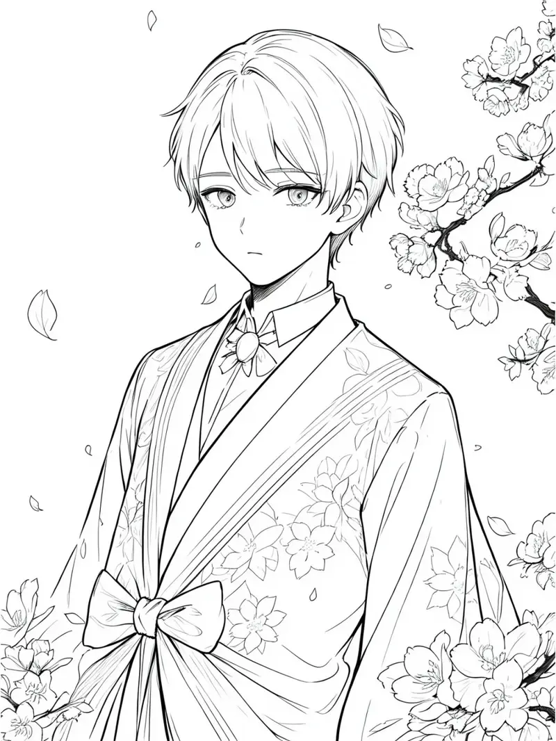 hình ảnh tô màu anime ngầu