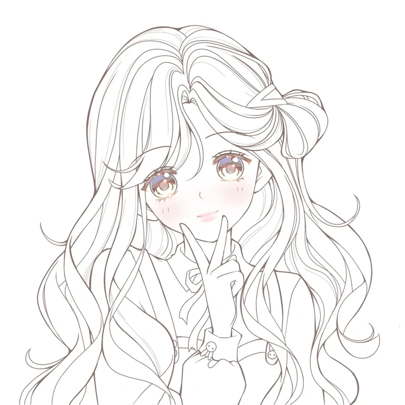 hình anime để tô màu