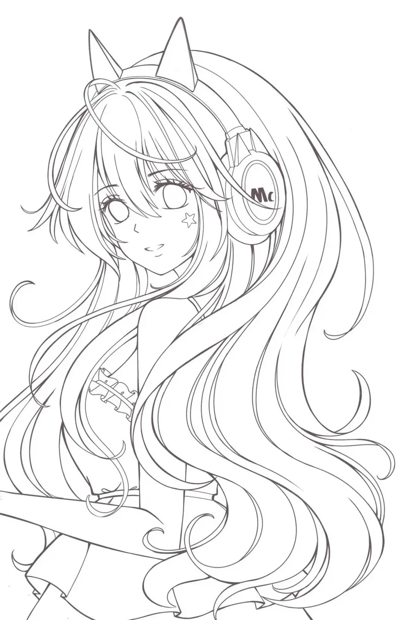 hình để tô màu anime