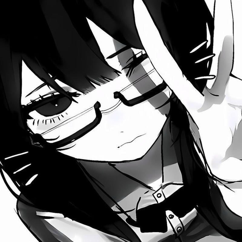 ảnh anime đeo kính