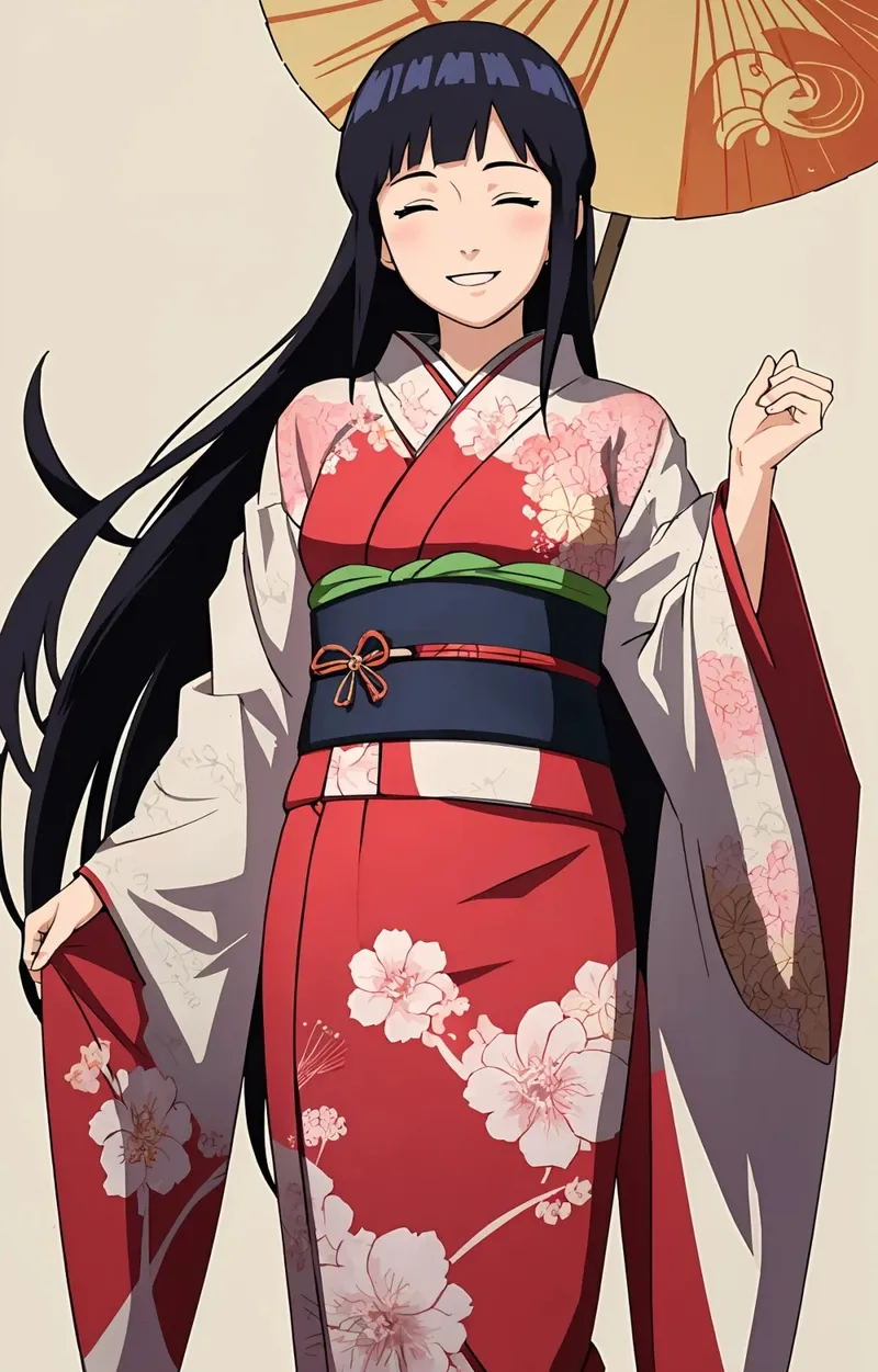 ảnh anime mặc kimono
