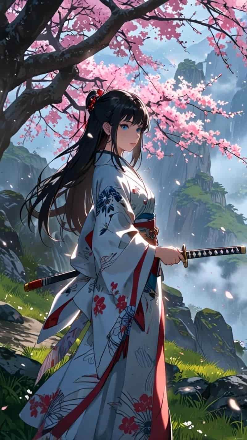 ảnh anime ngầu cầm kiếm
