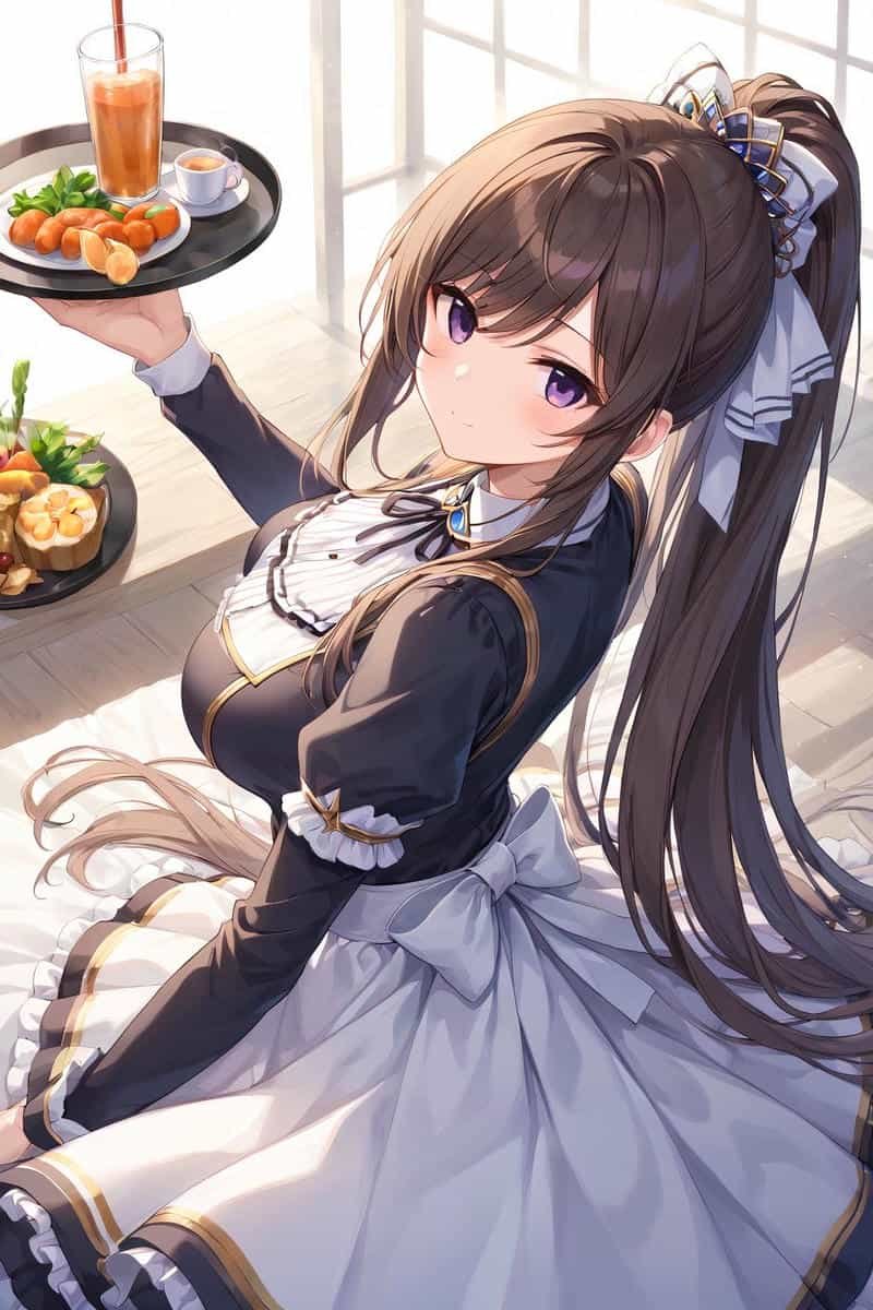 ảnh anime nữ hầu gái đẹp