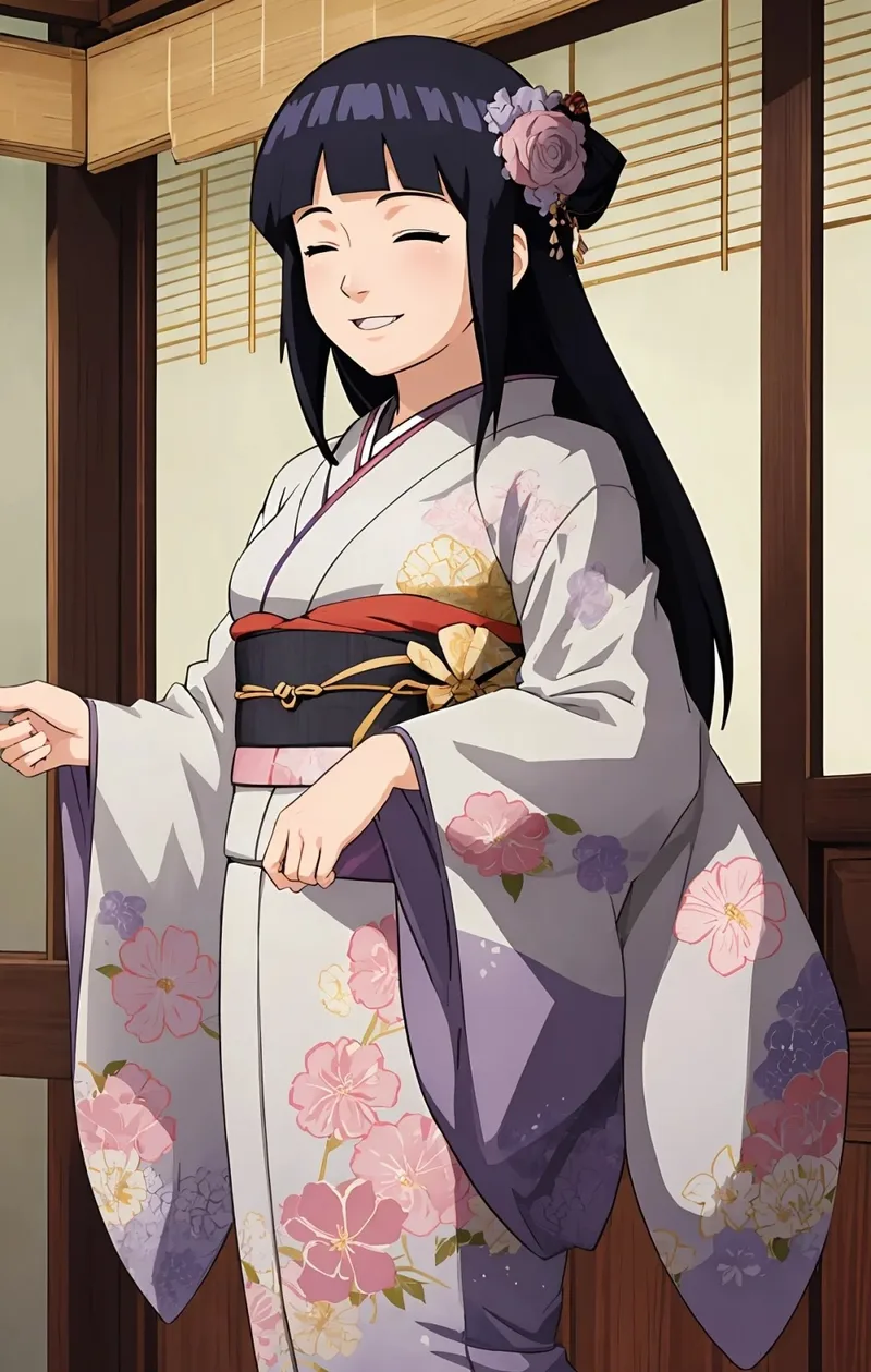 ảnh anime nữ mặc kimono