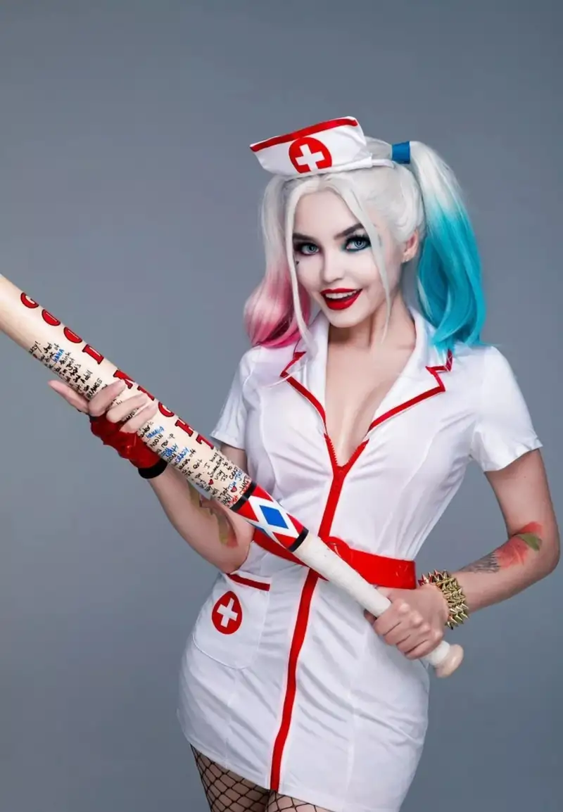ảnh harley quinn cosplay dễ thương