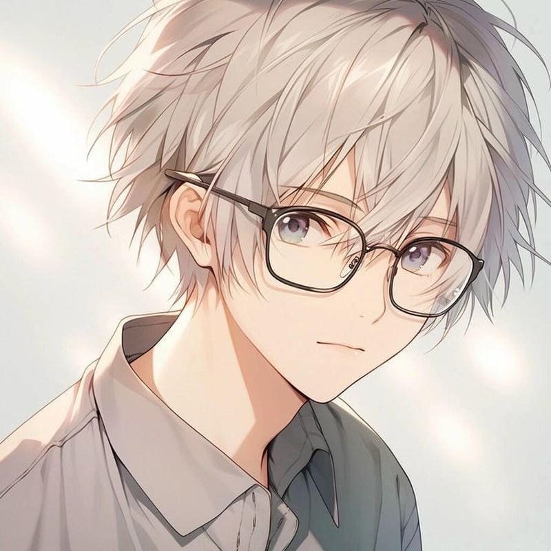 anime đeo kính nam sinh