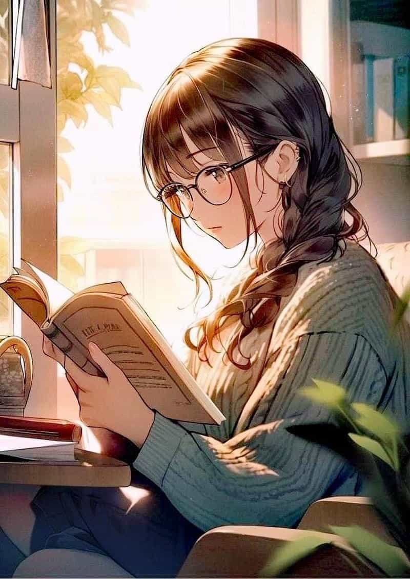 anime đeo kính nữ đẹp