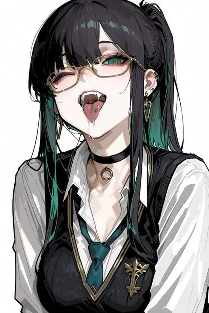 anime đeo kính nữ