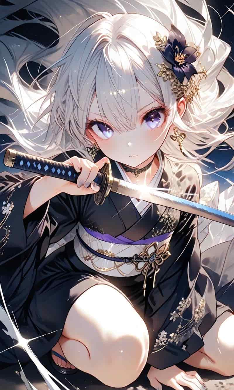 anime gái đẹpngầu cầm kiếm