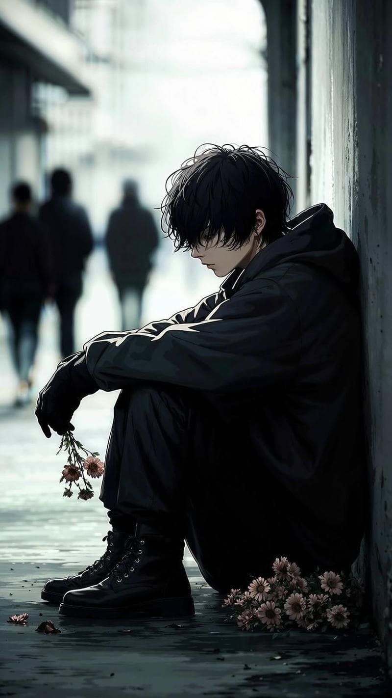 anime nam ảnh buồn