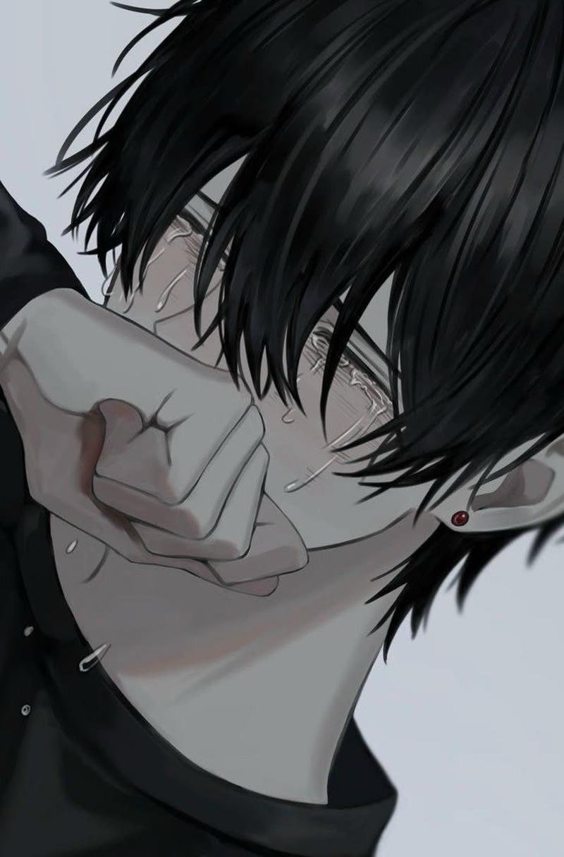 anime nam buồn ảnh hình