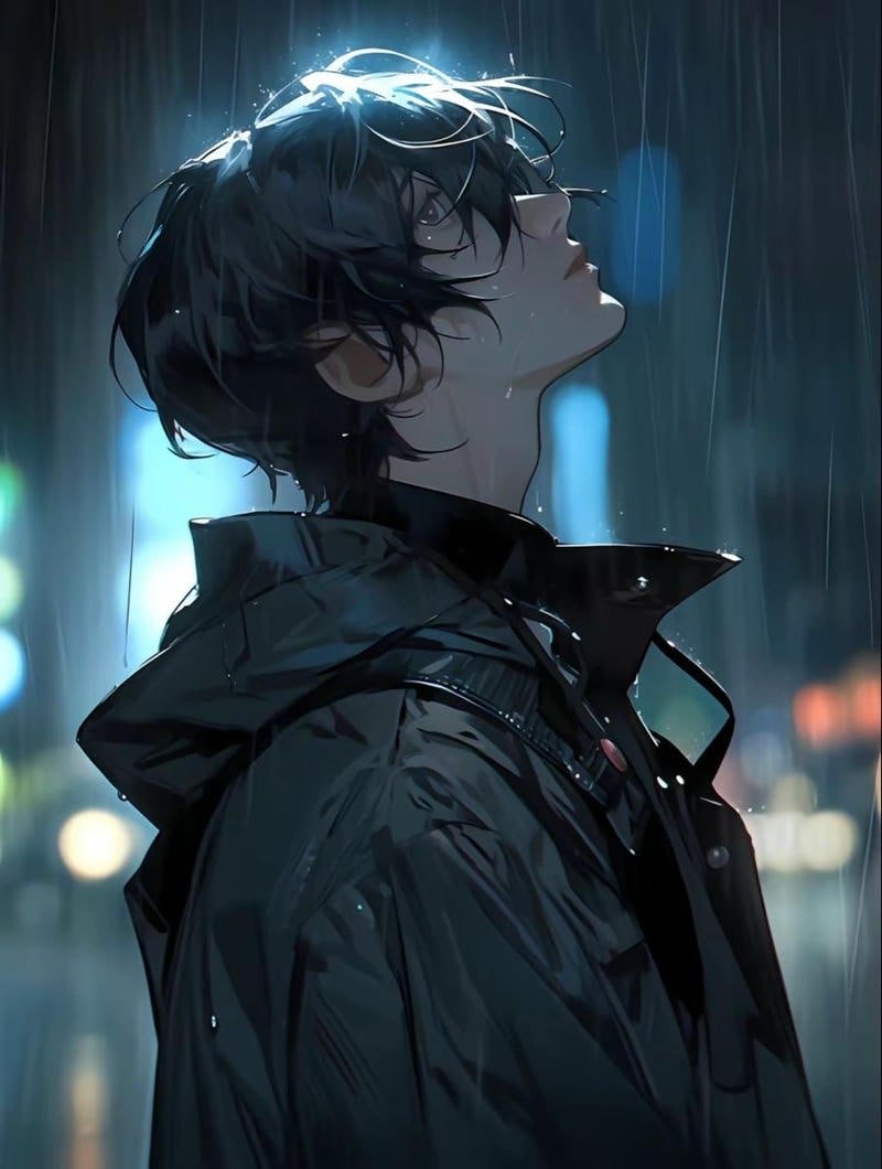 anime nam buồn ảnh