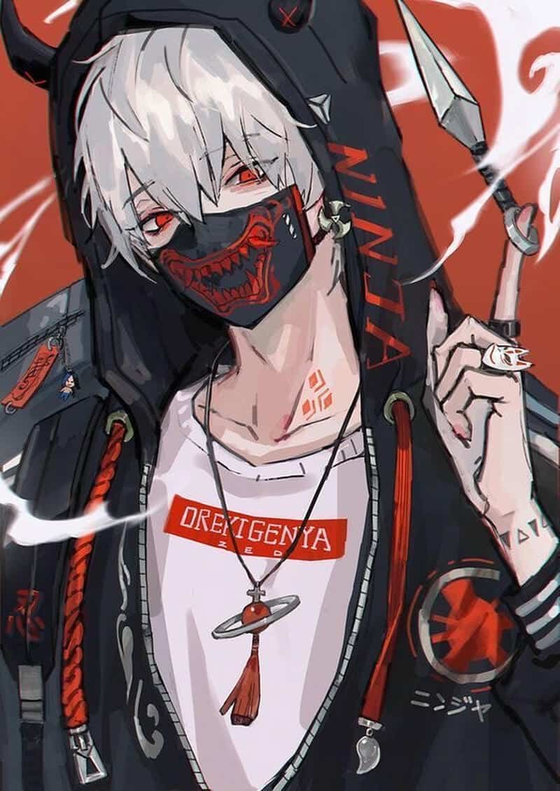 anime nam ngầu vẽ