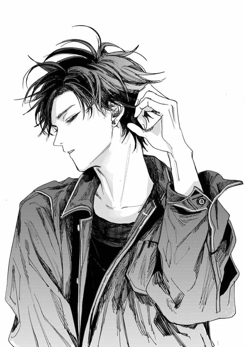 anime nam trắng đen đẹppp