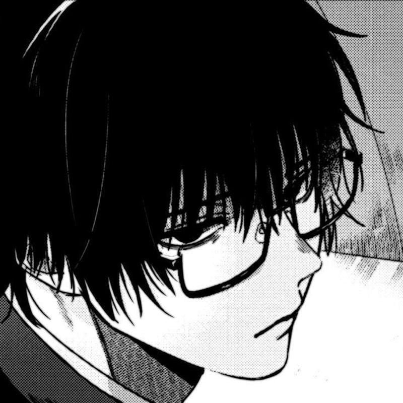 anime nam trắng đen