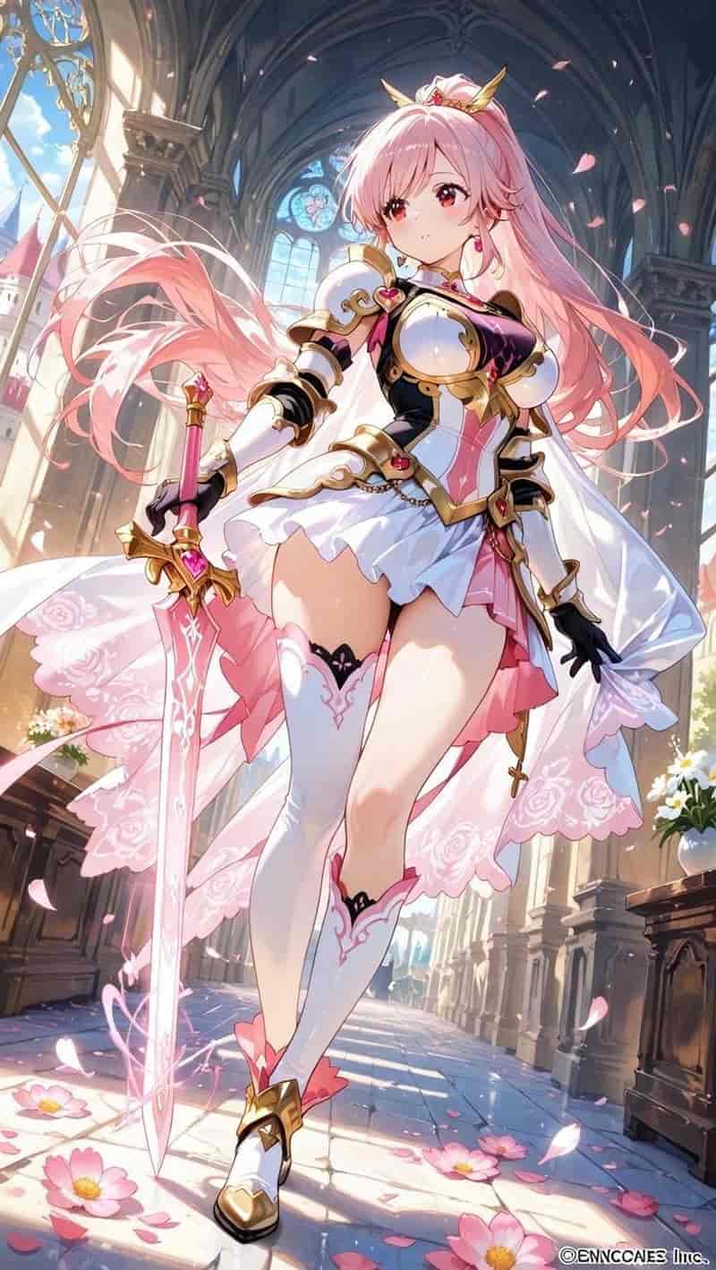 anime ngầu cầm kiếm nữ