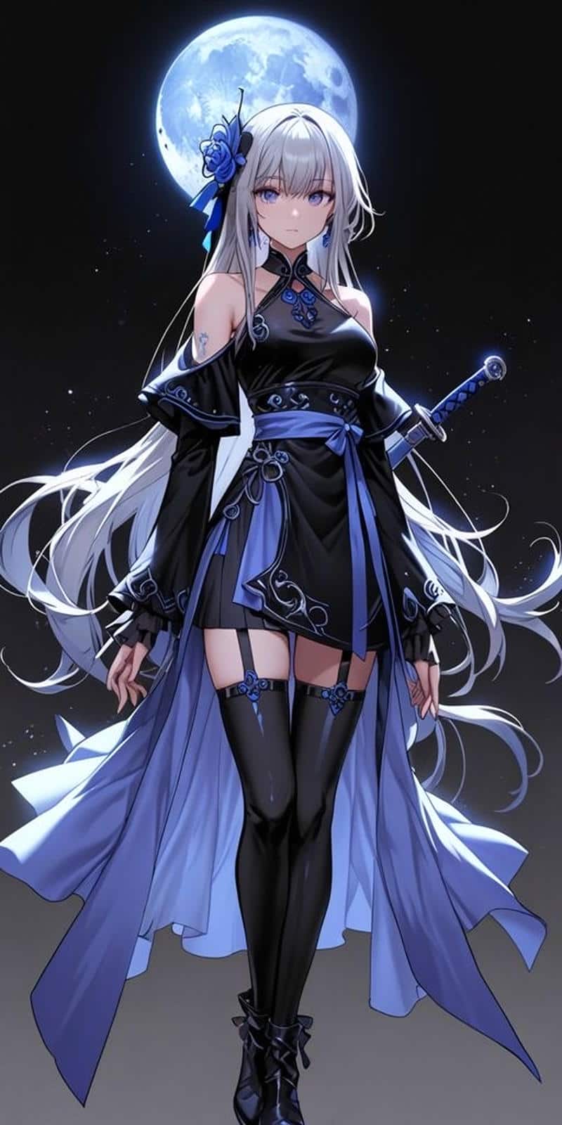 anime ngầu nữ cầm kiếm