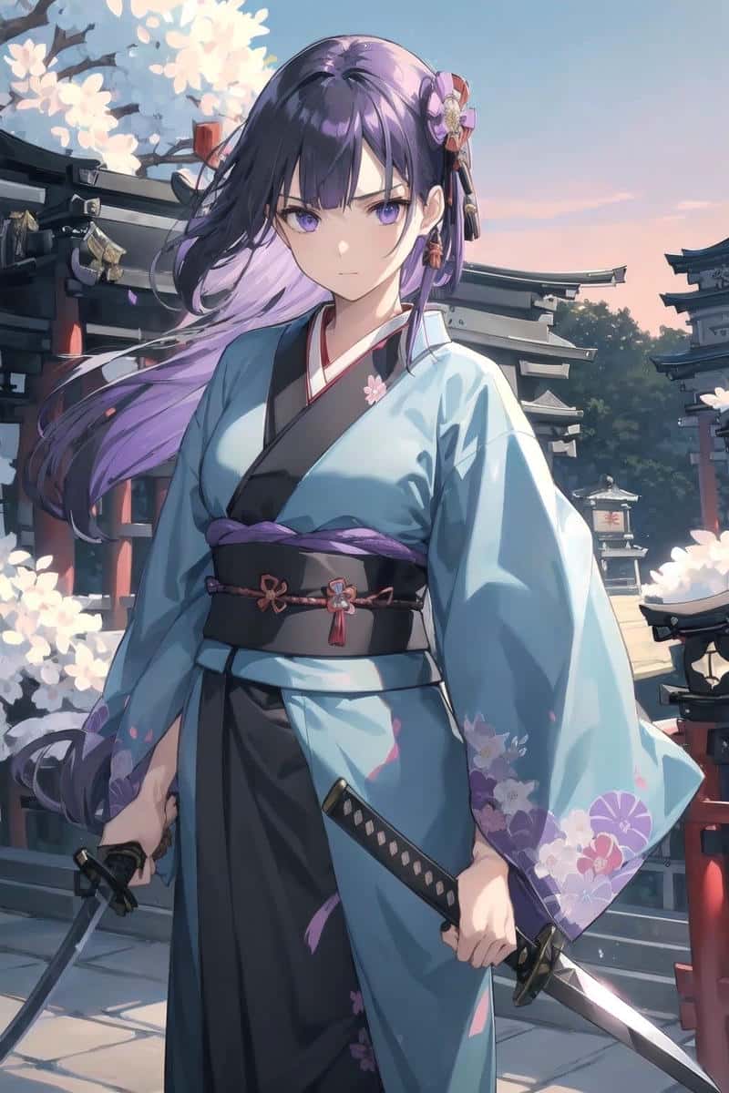 anime nữ cầm kiếm đẹp
