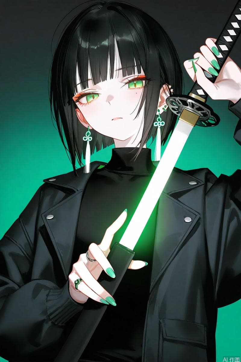 anime nữ cầm kiếm ngầu