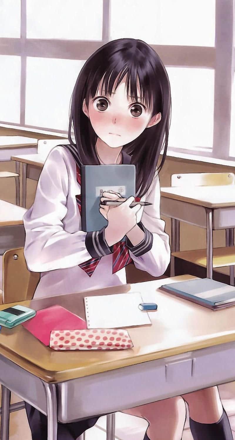 anime nữ học sinh ảnh đẹp