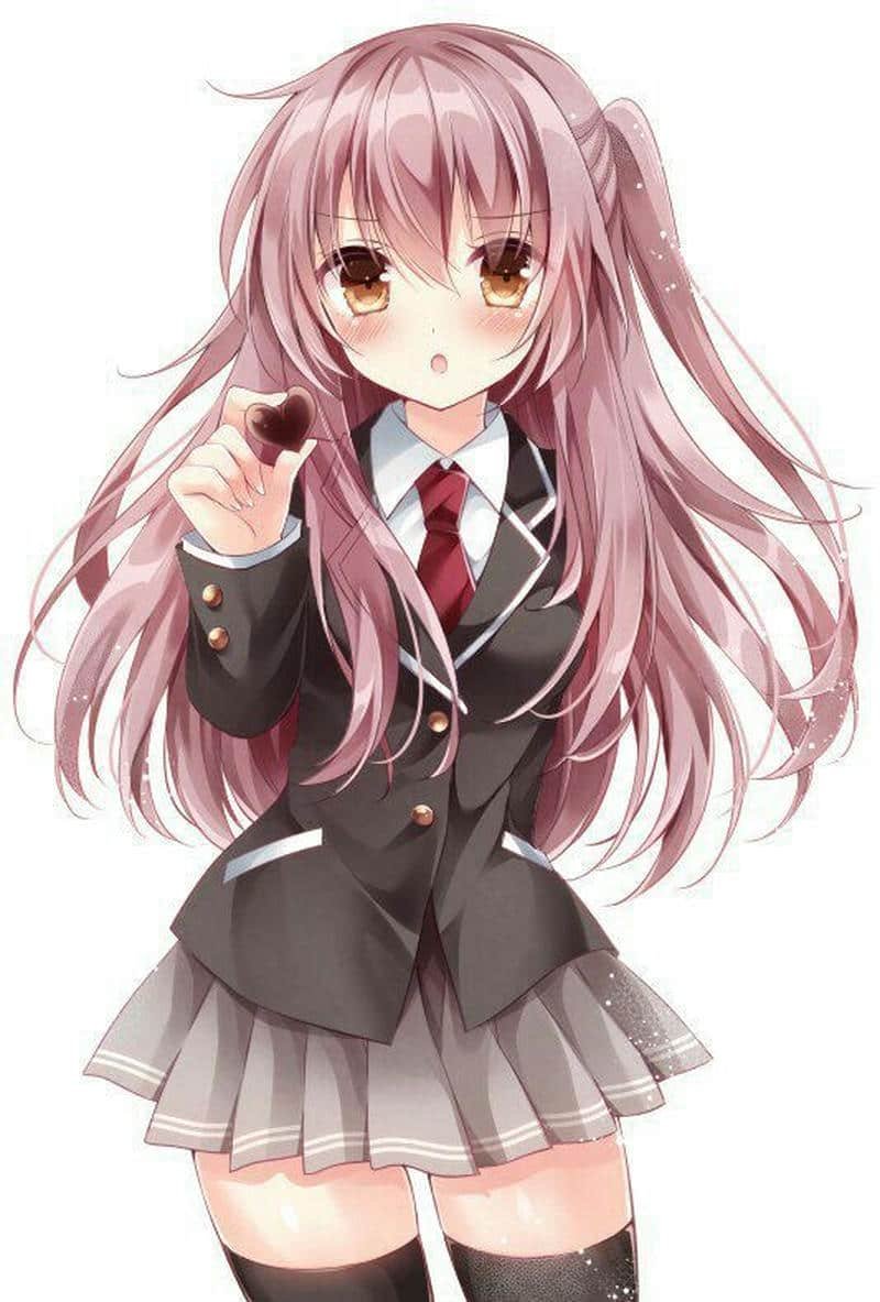 anime nữ học sinh cute ảnh