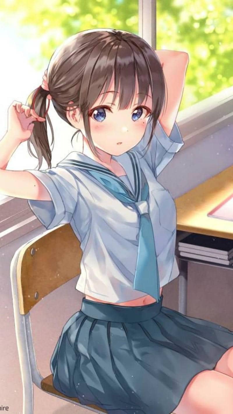 anime nữ học sinh xinh yêu