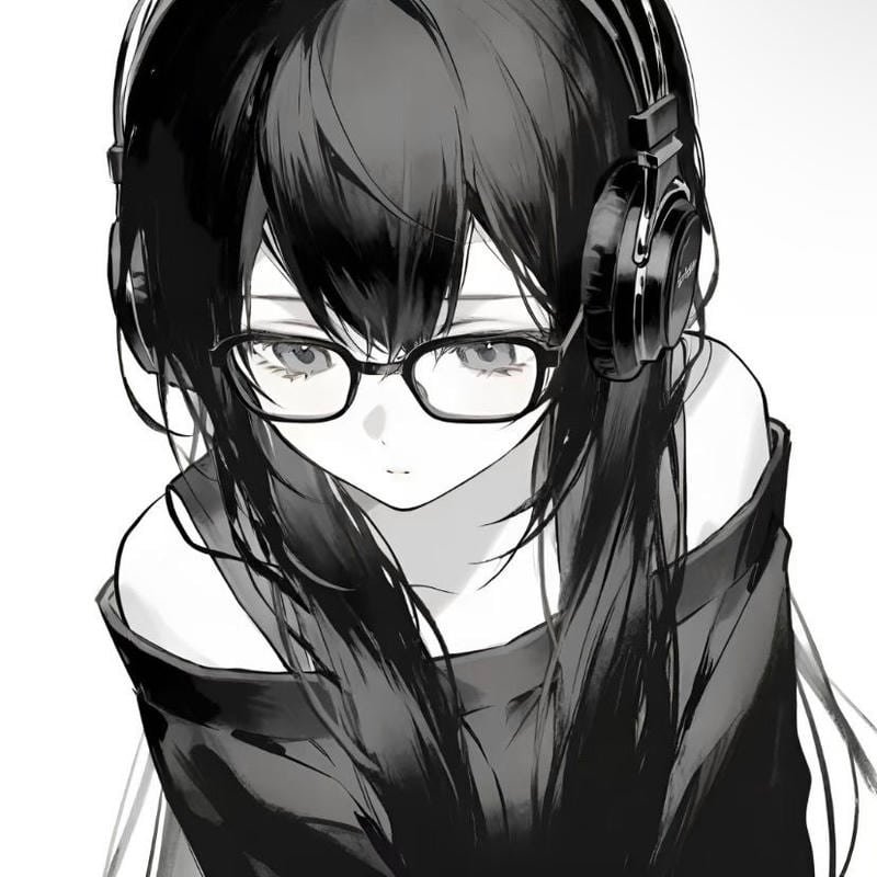 hình ảnh anime đeo kính