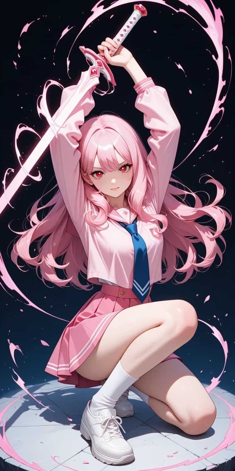 hình ảnh anime ngầu cầm kiếm