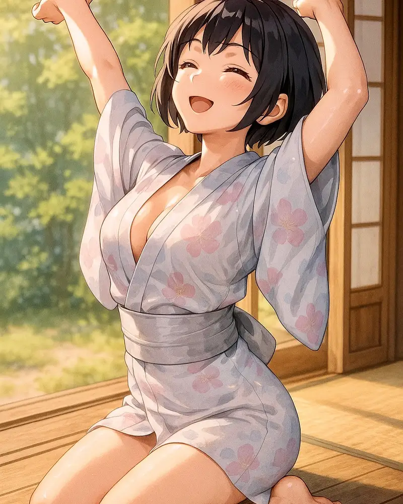 hình ảnh anime nữ mặc kimono 18