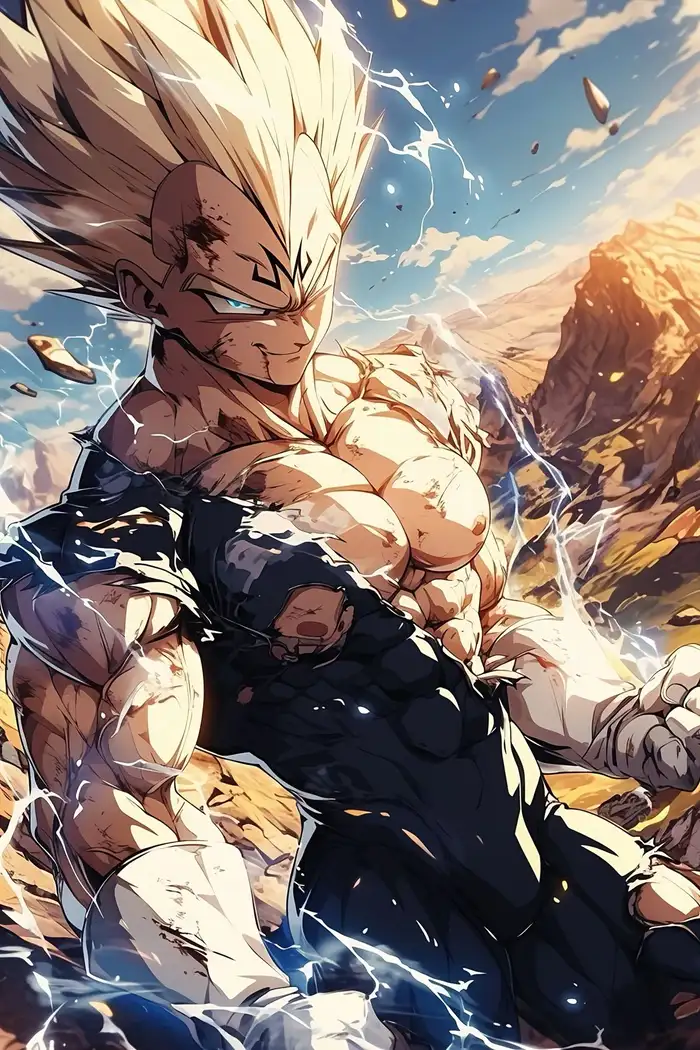 hình ảnh vegeta blue