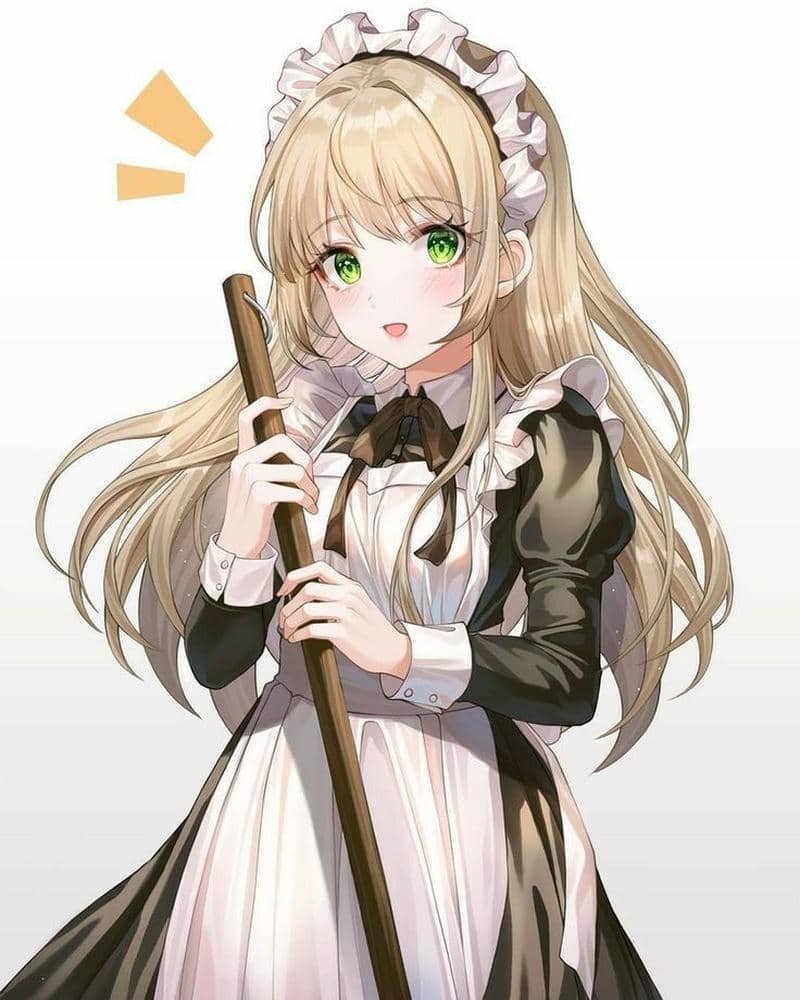 hình anime hầu gái đẹp