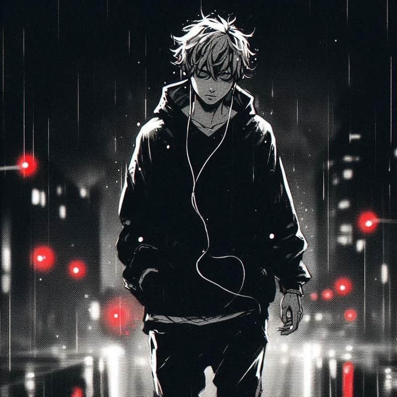 hình anime nam buồn