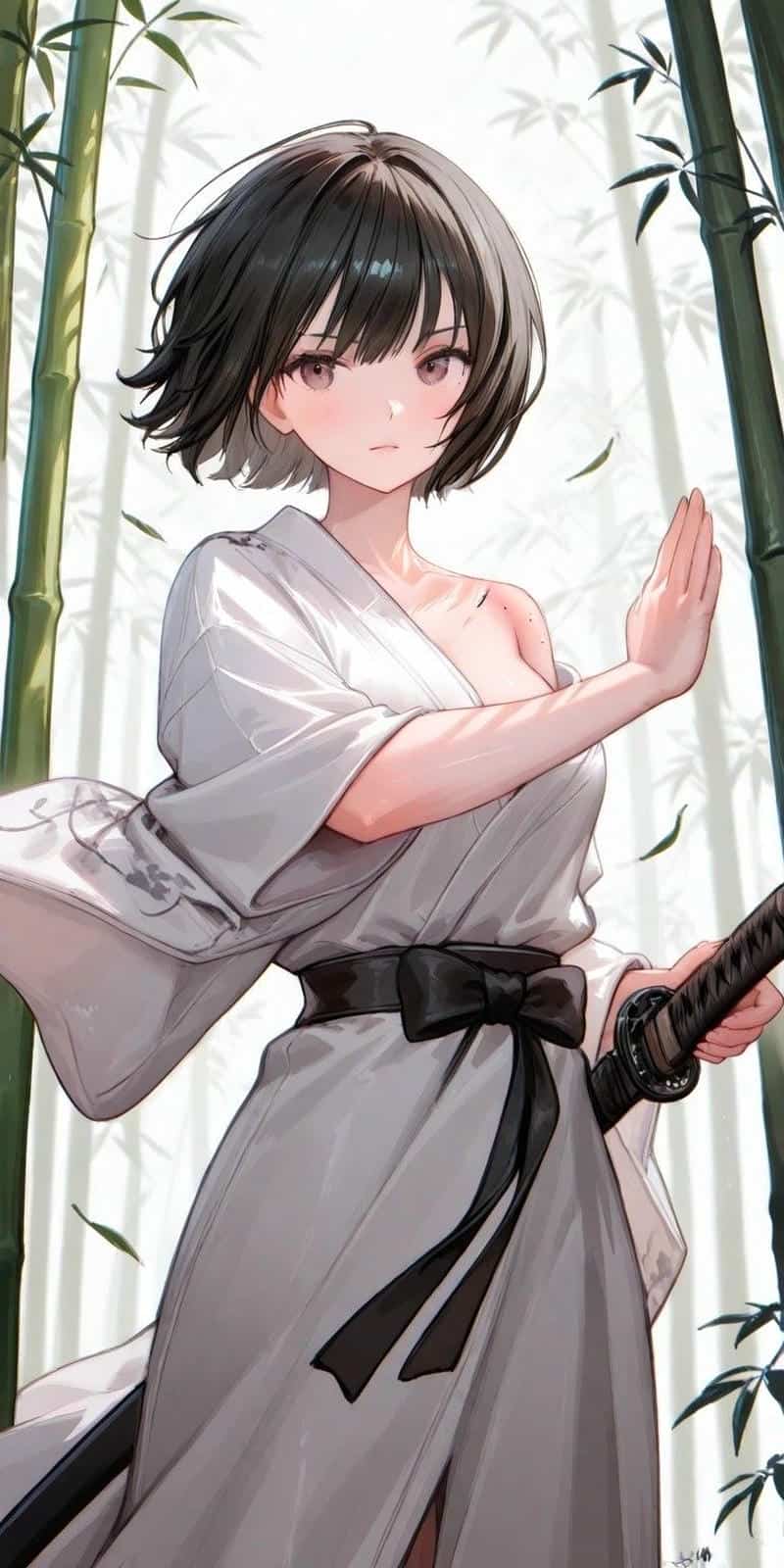 hình anime ngầu cầm kiếm