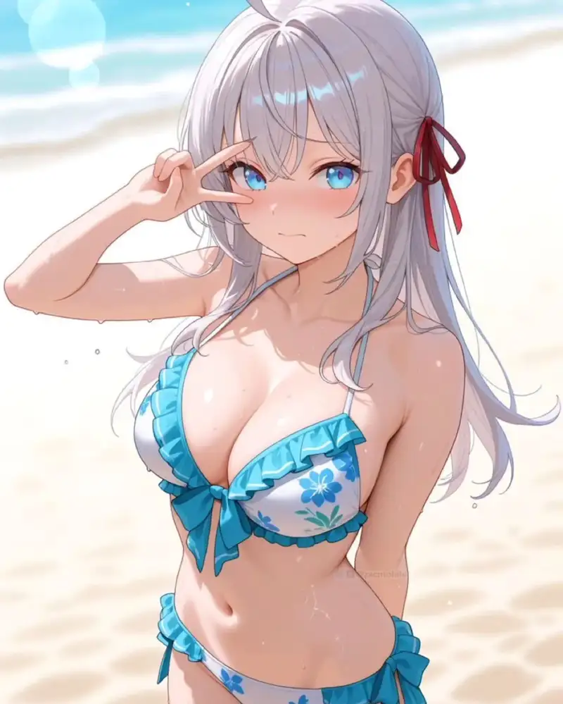 hình nền anime mặc bikini
