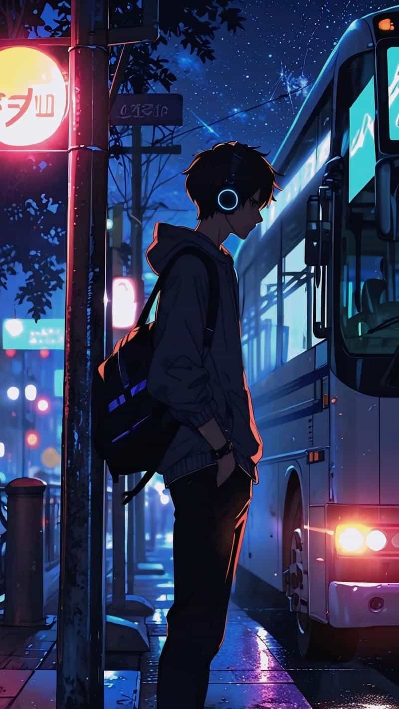 hình nền anime nam chill đẹp