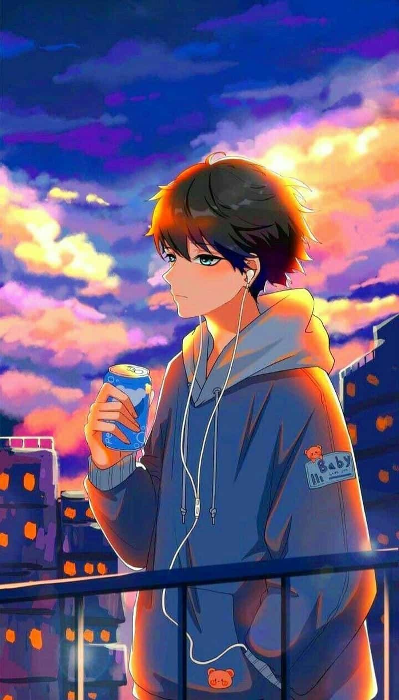 hình nền anime nam chill