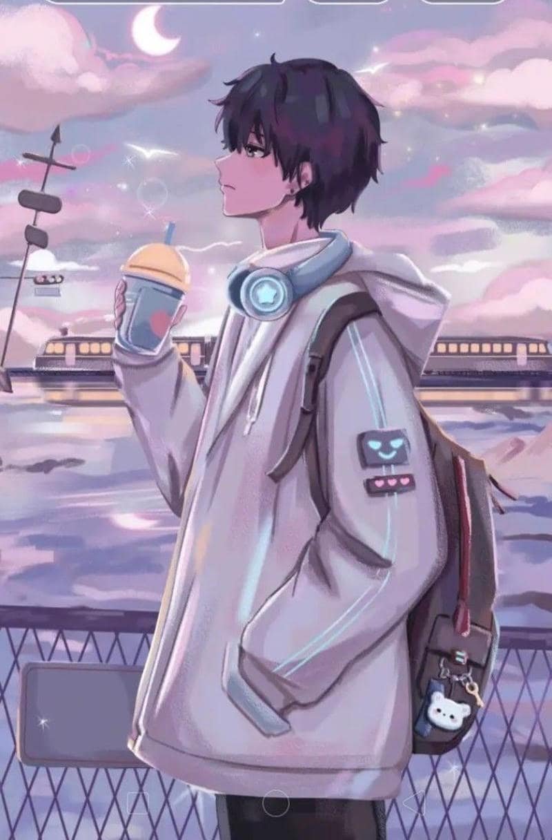 hình nền anime nam thư sinh