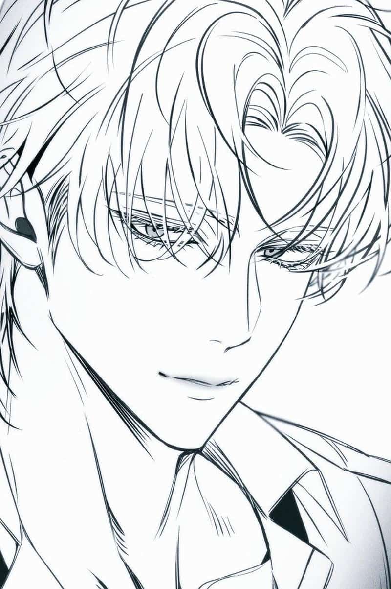 tranh anime nam vẽ