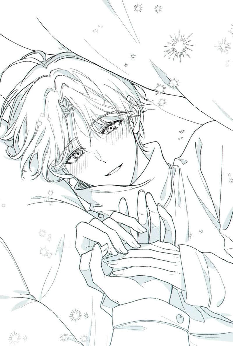 tranh vẽ anime nam đẹp ngầu ảnh