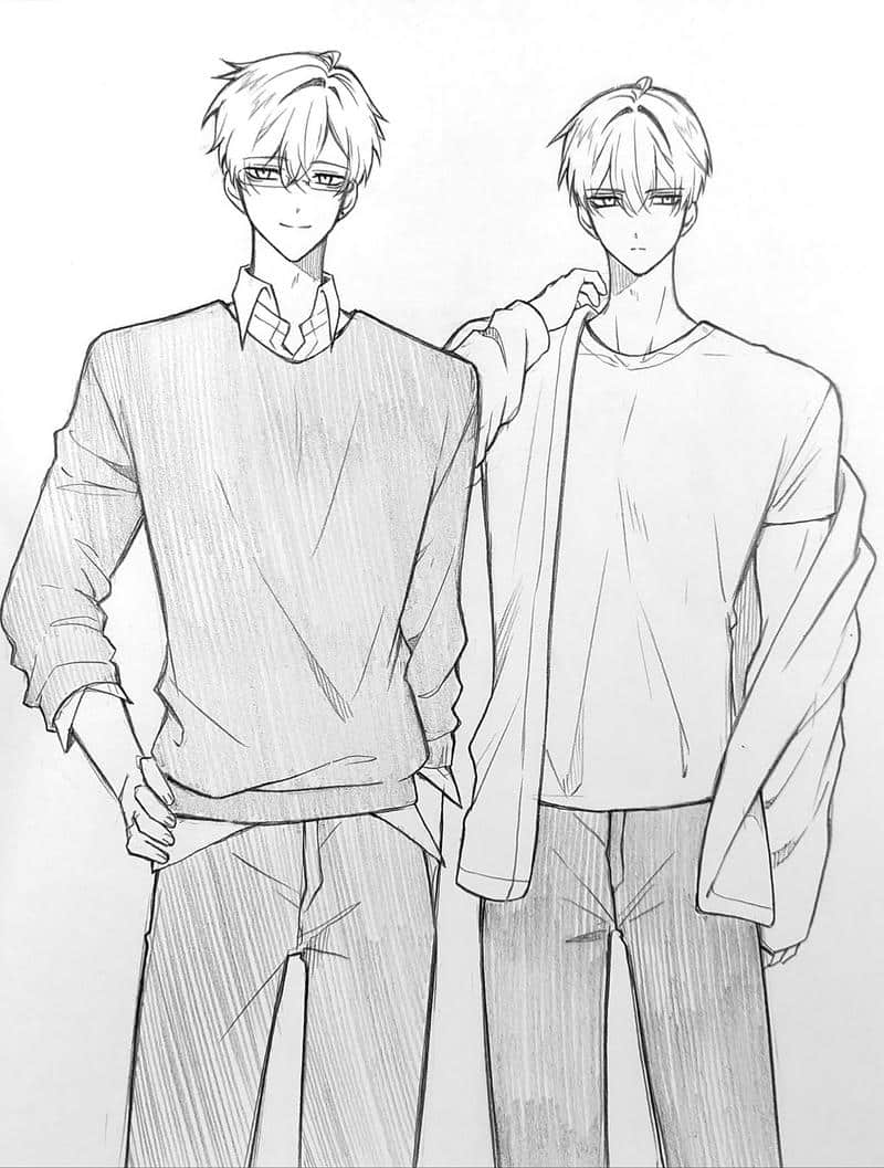 vẽ tranh anime nam